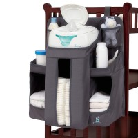 Hiccapop Hanging Diaper Organizer For Changing Table, Cribs And Walls, Diaper Stacker And Nursery Organizer | Hanging Storage Caddy Organizer For Baby Essentials |