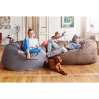 Lumaland Luxurious 3Ft Bean Bag Chair With Microsuede Cover Ultra Soft Foam Filling Washable Small Bean Bag Sofa For Kids T