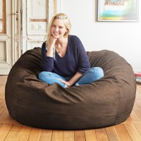 Lumaland Luxurious 4Ft Bean Bag Chair With Microsuede Cover Ultra Soft Foam Filling Washable Medium Bean Bag Sofa For Kids