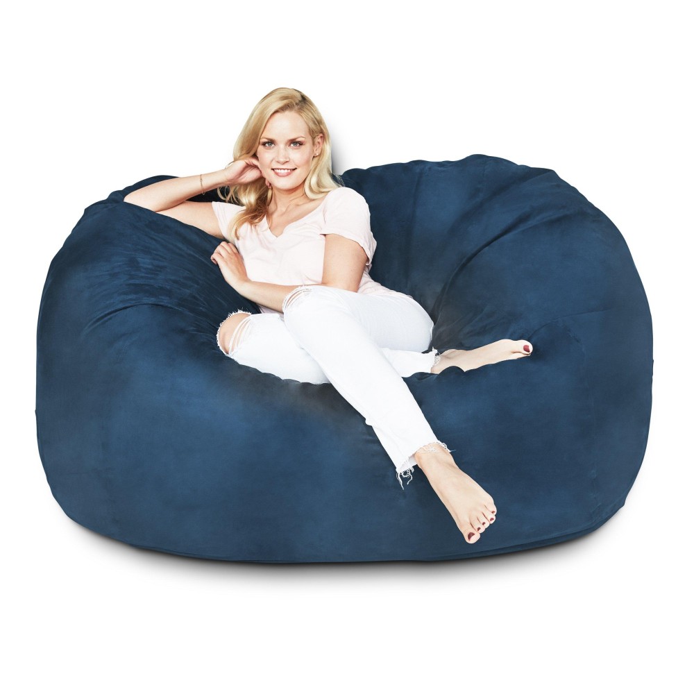 Lumaland Luxurious 5Ft Bean Bag Chair With Microsuede Cover Ultra Soft Foam Filling Washable Large Bean Bag Sofa For Kids T