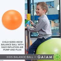 Gaiam Kids Balance Ball Chair Ball - Extra Balance Ball For Kids Balance Ball Chair, Green, 38Cm