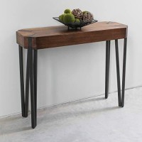 Hamburg Contemporary Contemporary MDFMetal Console Table