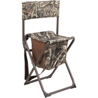 Portal Folding Seat, Lightweight Backrest Stool Hunting Fishing Chair With Storage Pocket For Camping, Hiking, Beach, Picnic, Support Up To 225 Lbs, Camouflage