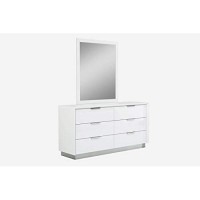 Whiteline Modern Living Navi Dresser, White