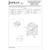 Jofran Artisan'S Craft Farmhouse Distressed 20