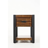 Loftworks Modern Acacia Chairside Table With Drawer