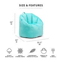 Big Joe Milano Beanbag Chair Mint Plush