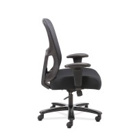 Hon Sadie Big And Tall Office Chair Mesh Back Ergonomic Computer Desk Chair Heavy Duty 400 Lb Max - Adjustable Arms, Lumbar Support, 360 Swivel Rolling Wheels - Black, 30.31D X 30.31W X 42.91H In