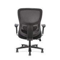 Hon Sadie Big And Tall Office Chair Mesh Back Ergonomic Computer Desk Chair Heavy Duty 400 Lb Max - Adjustable Arms, Lumbar Support, 360 Swivel Rolling Wheels - Black, 30.31D X 30.31W X 42.91H In