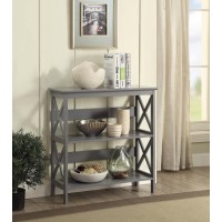 Convenience Concepts Oxford 3 Tier Bookcase Gray