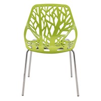 Leisuremod Modern Asbury Dining Chair W Chromed Legs Set Of 2