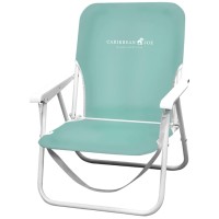 Caribbean Joe Folding Beach Chair, 1 Position Lightweight And Portable Foldable Outdoor Camping Chair With Carry Strap, Mint