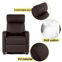 Fdw Recliner Chair Reclining Sofa Leather Chair Home Theater Seating Lounge With Padded Seat Backrest