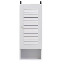 Furinno Indo Slim Wall Cabinet, 118 Inch, White