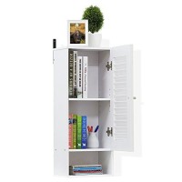 Furinno Indo Slim Wall Cabinet, 118 Inch, White