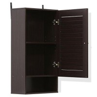 Furinno Indo Wide Wall Cabinet, 158 Inch, Espresso