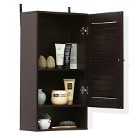 Furinno Indo Wide Wall Cabinet, 158 Inch, Espresso