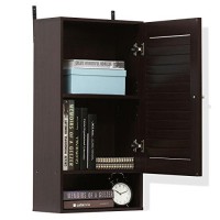 Furinno Indo Wide Wall Cabinet, 158 Inch, Espresso