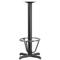 Flash Furniture 22'' X 22'' Restaurant Table X-Base With 3'' Dia. Bar Height Column And Foot Ring