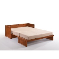 Night & Day Furniture Murphy Cube Cabinet Bed, Queen, Cherry