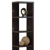 Benzara Simple And Stylish Corner Display Cabinet, Brown