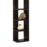 Benzara Simple And Stylish Corner Display Cabinet, Brown