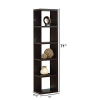 Benzara Simple And Stylish Corner Display Cabinet, Brown