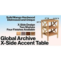 Jofran Inc. Global Archive X-Side Accent Table