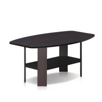 Furinno Simple Design Coffee Table, Dark Walnut