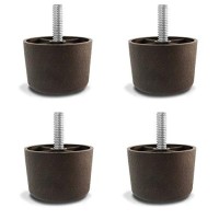 1-1/2 Inch Universal Dark Brown Plastic Furniture Legs Sofa/Couch/Chair 5/16 - Set of 4