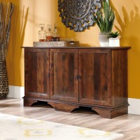 Sauder Viabella Storage Cabinet, Curado Cherry Finish