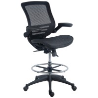 Harwick Evolve All Mesh Heavy Duty Drafting Chair Dark Knight Edition