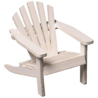 Timeless Minis Jcd9190-564 Mini Adirondack Wood Chair White