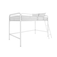 Dhp Jett Junior Twin Metal Loft Bed, White