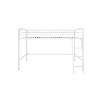 Dhp Jett Junior Twin Metal Loft Bed, White