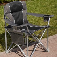 Livingxl 500-Lb. Capacity Heavy-Duty Portable Chair Black 500 Lb