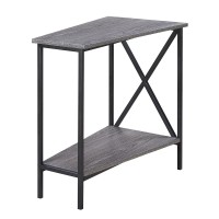 Tucson Wedge End Table With Shelf