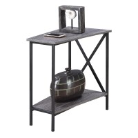 Tucson Wedge End Table With Shelf