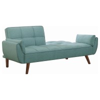 Caufield Biscuittufted Sofa Bed Turquoise Blue