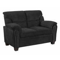 Decorative nailhead detailing and a plush multi-tonal chenille fabricUltra-plush, padded arms, back, and headrest offer luxurious comfortSupportive and durable pocket coil seatsSmall scale seating, perfect for apartments and condosSturdy and supportive ki