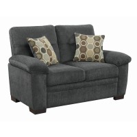 Fairbairn Upholstered Loveseat Charcoal