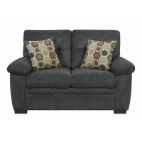 Fairbairn Upholstered Loveseat Charcoal