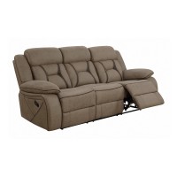 Houston Casual Tan Motion Sofa