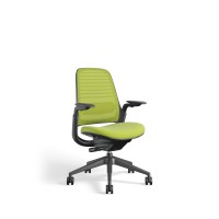 Steelcase Series 1 Office Chair - Ergonomic Work Chair With Wheels For Carpet - Helps Support Productivity - Weight-Activated Controls, Back Supports & Arm Support - Easy Assembly - Wasabi