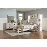 Franco Antique White Queen Bed