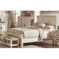 Franco Antique White Queen Bed