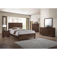 Brandon Transitional Medium Brown Queen Bed