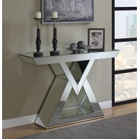 Contemporary Mirrored Console Table