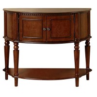 Benjara Traditional Side Table, One, Brown