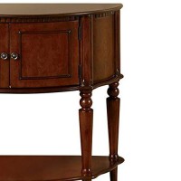 Benjara Traditional Side Table, One, Brown